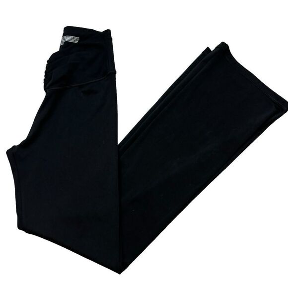 Ladies Victoria’s Secret On Point Live Black V Front Yoga‎ Pants Wide Leg Small - Picture 3 of 12